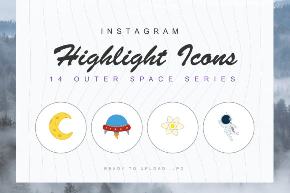 14 Space Galaxy Instagram Highlight