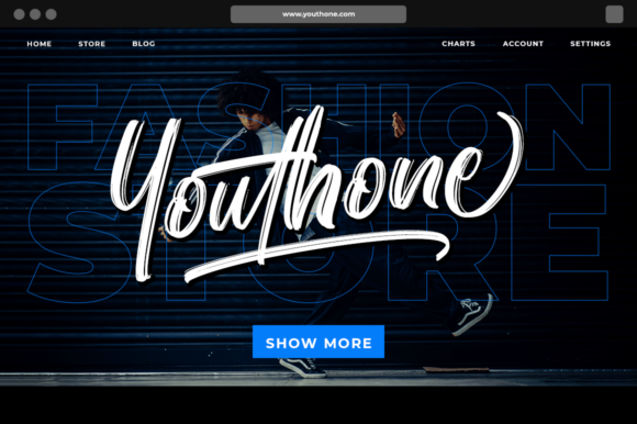 Brostone Font PNG with transparent background - Preview 3