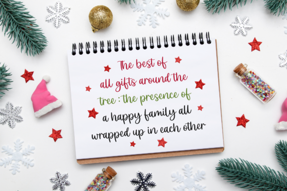 Christmas Scriptty Font PNG with transparent background - Preview 1