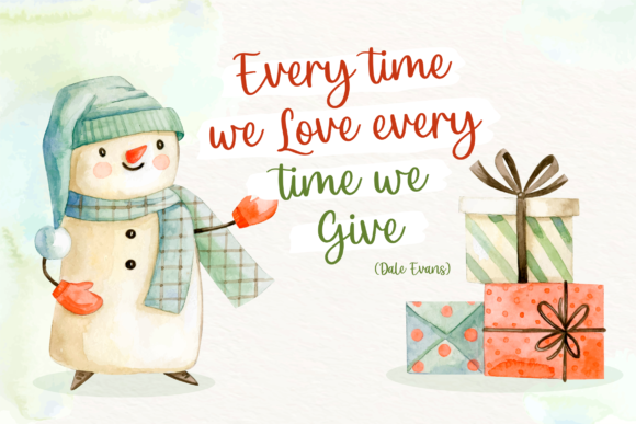 Christmas Scriptty Font PNG with transparent background - Preview 2