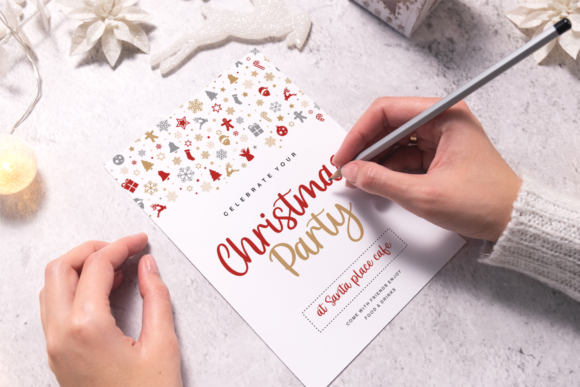 Christmas Scriptty Font PNG with transparent background - Preview 4