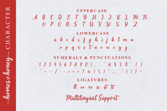 Homes Honey Font font preview - 6