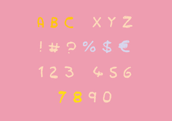 Play Chalk Font PNG with transparent background - Preview 1