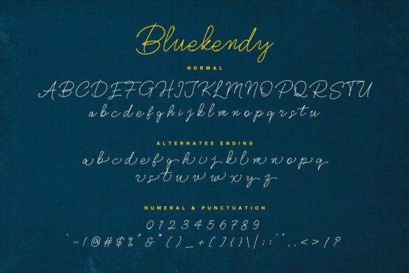 Bluekendy Font - Preview 4