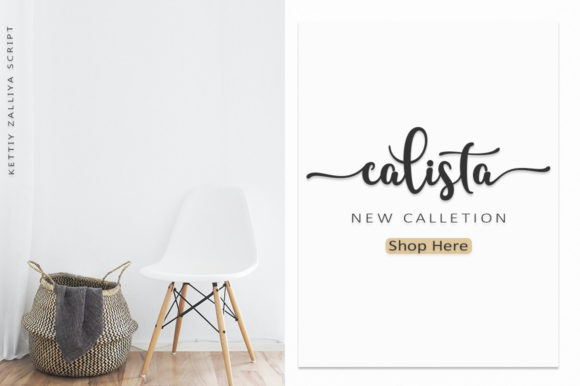 Kettiy Zalliya Script Font font preview - 3