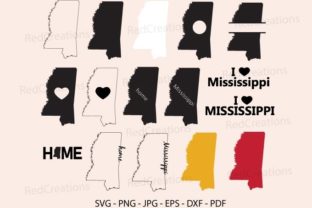 Ms State Graphics Mississippi State Svg Bundle, Map Graphic by RedCreations · Creative ...