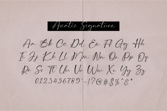 Asiatic Signature Script Font - Preview 6
