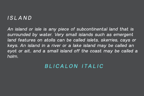 Blicalon Font - Preview 2