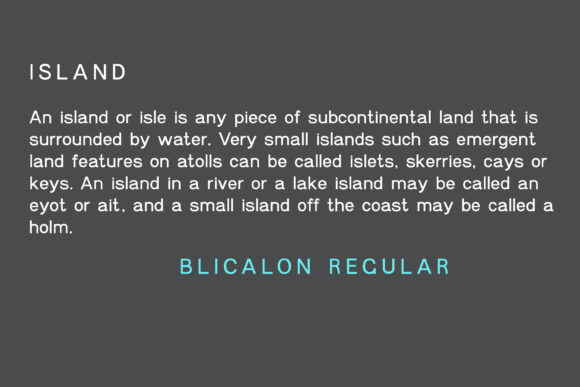 Blicalon Font - Preview 3