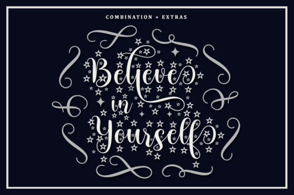 Blossom Font Font PNG with transparent background - Preview 6