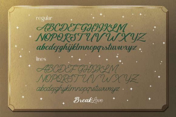 BreakLove Font - Preview 2