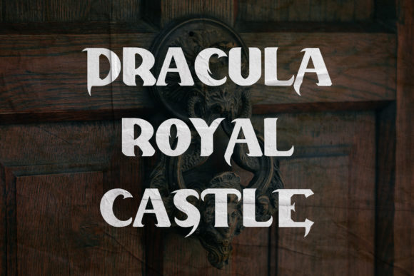 Dracula Palace Font PNG with transparent background - Preview 1
