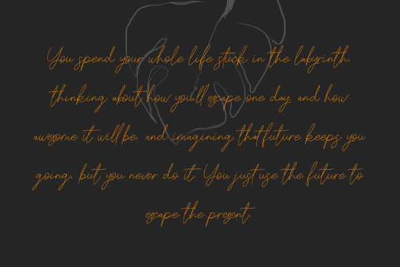 Farloxy Script Font PNG with transparent background - Preview 1