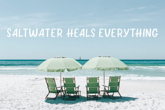 Golden Beach Font PNG with transparent background - Preview 5