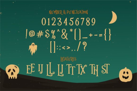 Hallowedon Font PNG with transparent background - Preview 5