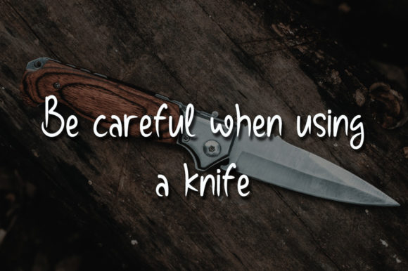 Sharp Knife Font PNG with transparent background - Preview 3