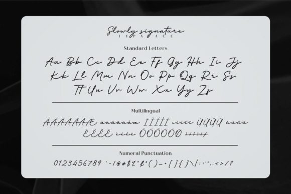 Slowly Signature Font PNG with transparent background - Preview 6