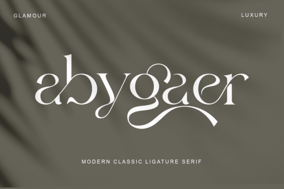 Abygaer editorial serif font