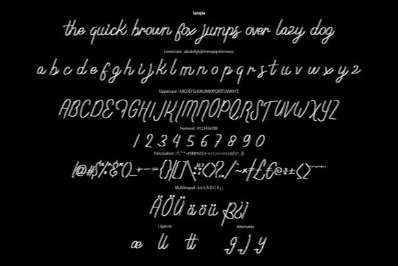 Anthalec Script Font - Preview 5