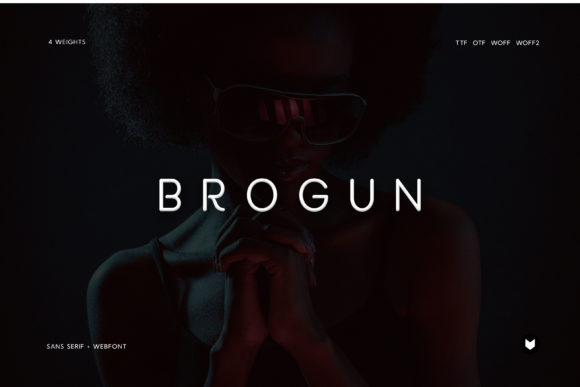 Brogun Font PNG with transparent background - Preview 1