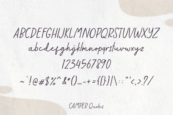 Camper Quotes Font - Preview 6