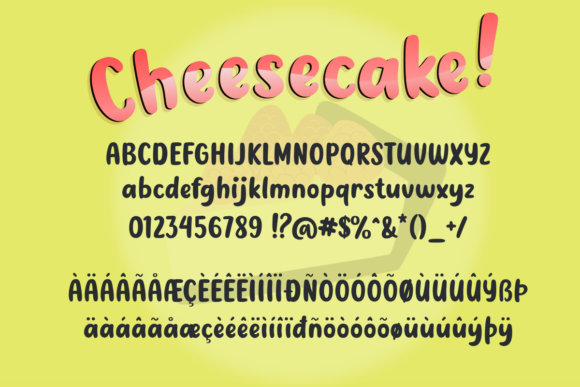 Cheesecake Font - Preview 1