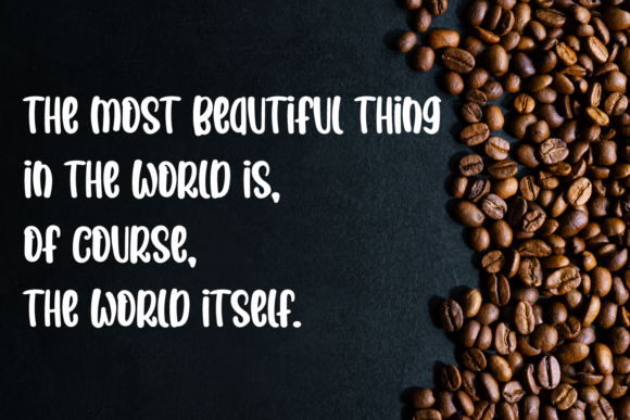 Coffee Paper Font - Preview 1