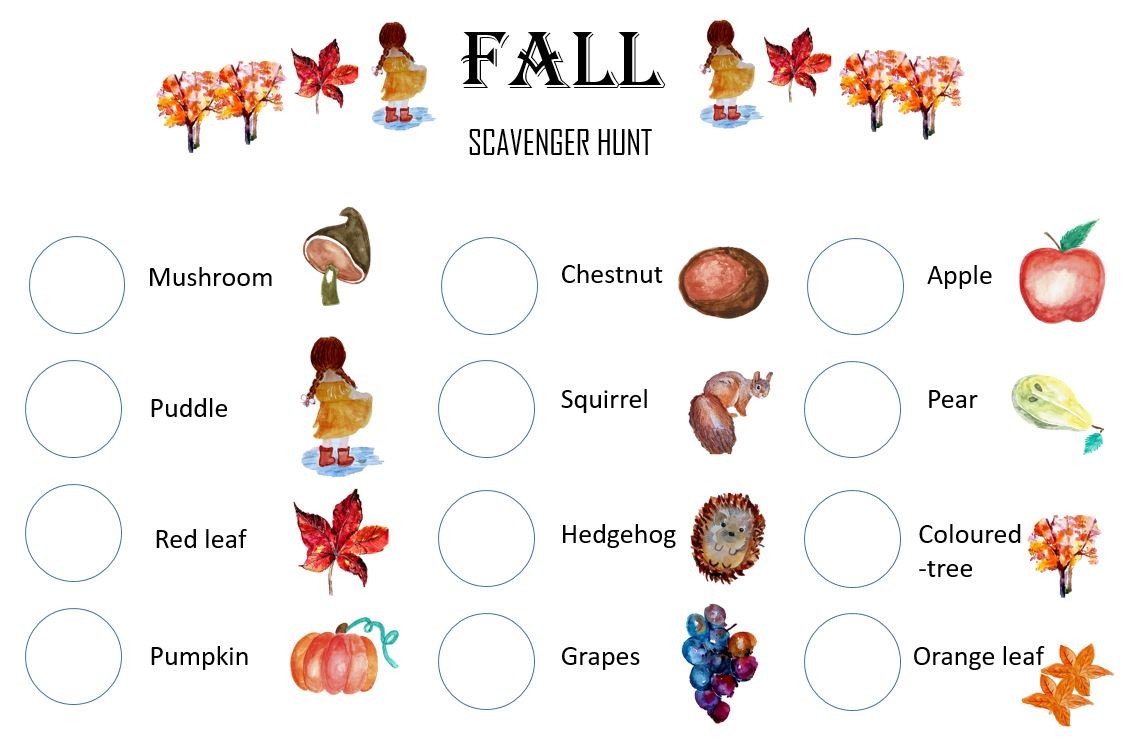 Fall Scavenger Hunt