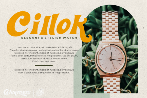 Gleamore Font - Preview 2