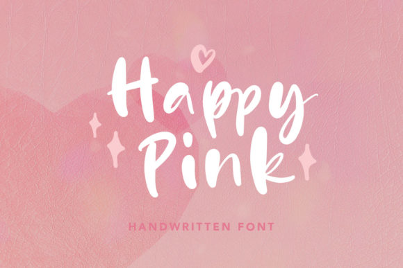 Happy Pink Script & Handwritten Font By letterhend