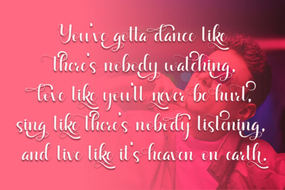 Herliya Font font preview - 2