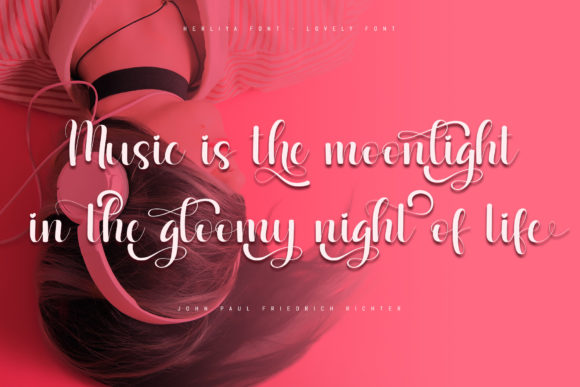 Herliya Font font preview - 4