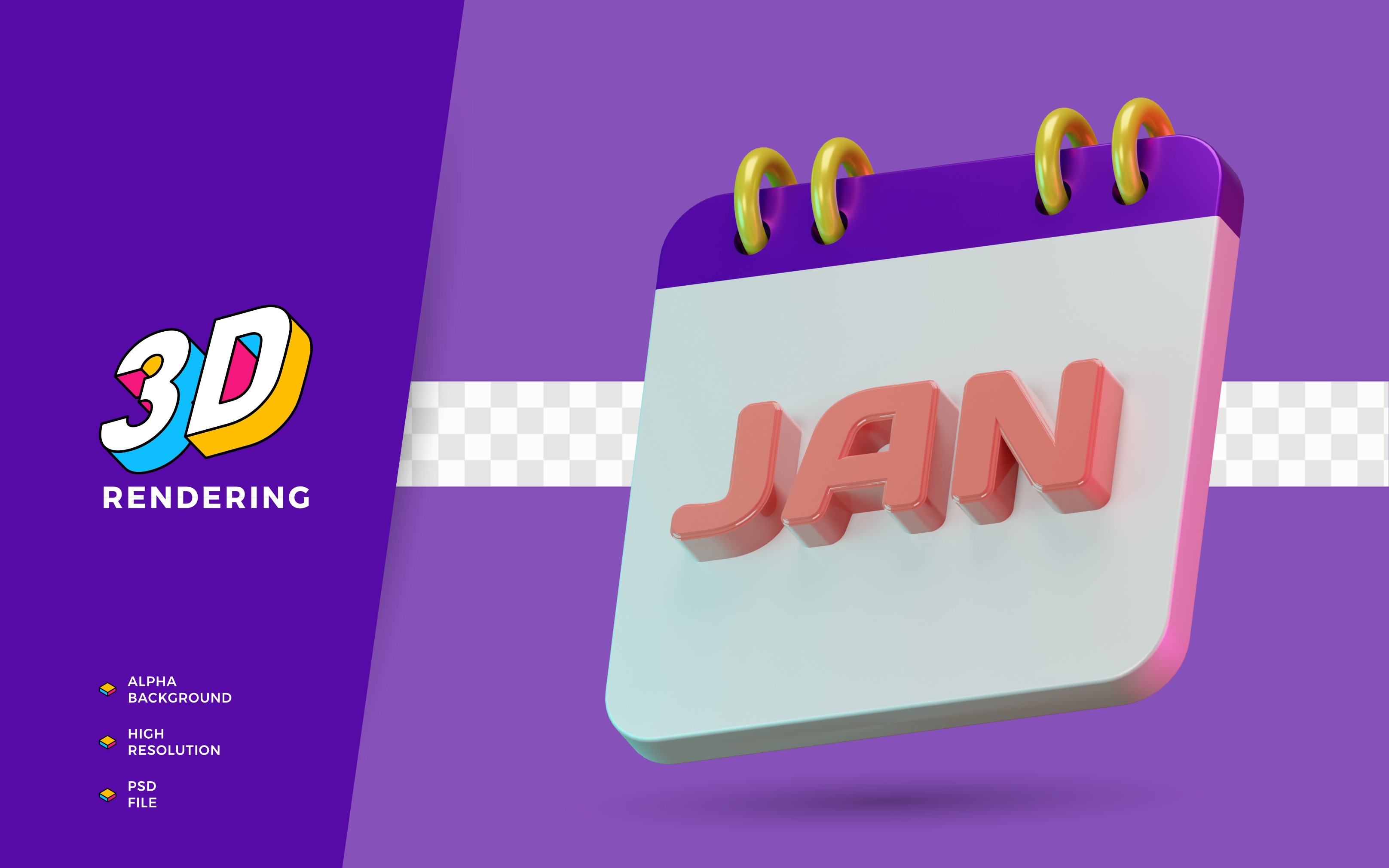 January 3d January Calendar Month 3d Rendering Graphic by visitindonesia ...