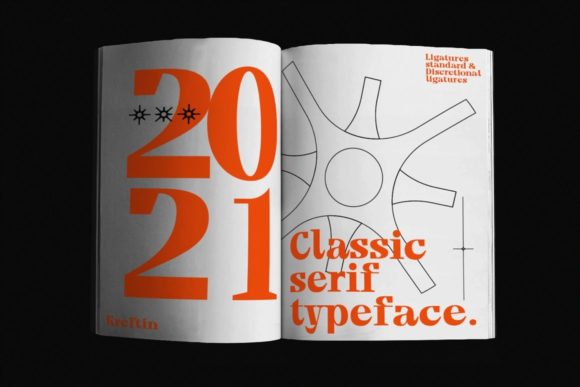 Kreftin Font PNG with transparent background - Preview 3