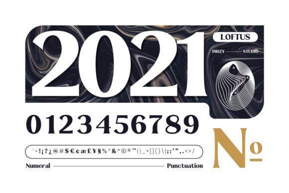 Loftus Font font preview - 3