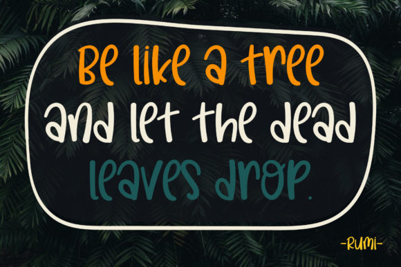 Look Around Font PNG with transparent background - Preview 3