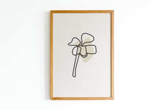 Minimalist One Line Flower Art Graphic Graphic Illustrations By Splash art