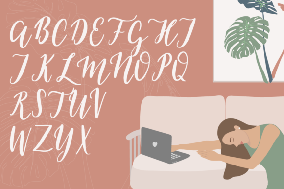 Naturelle Font PNG with transparent background - Preview 4
