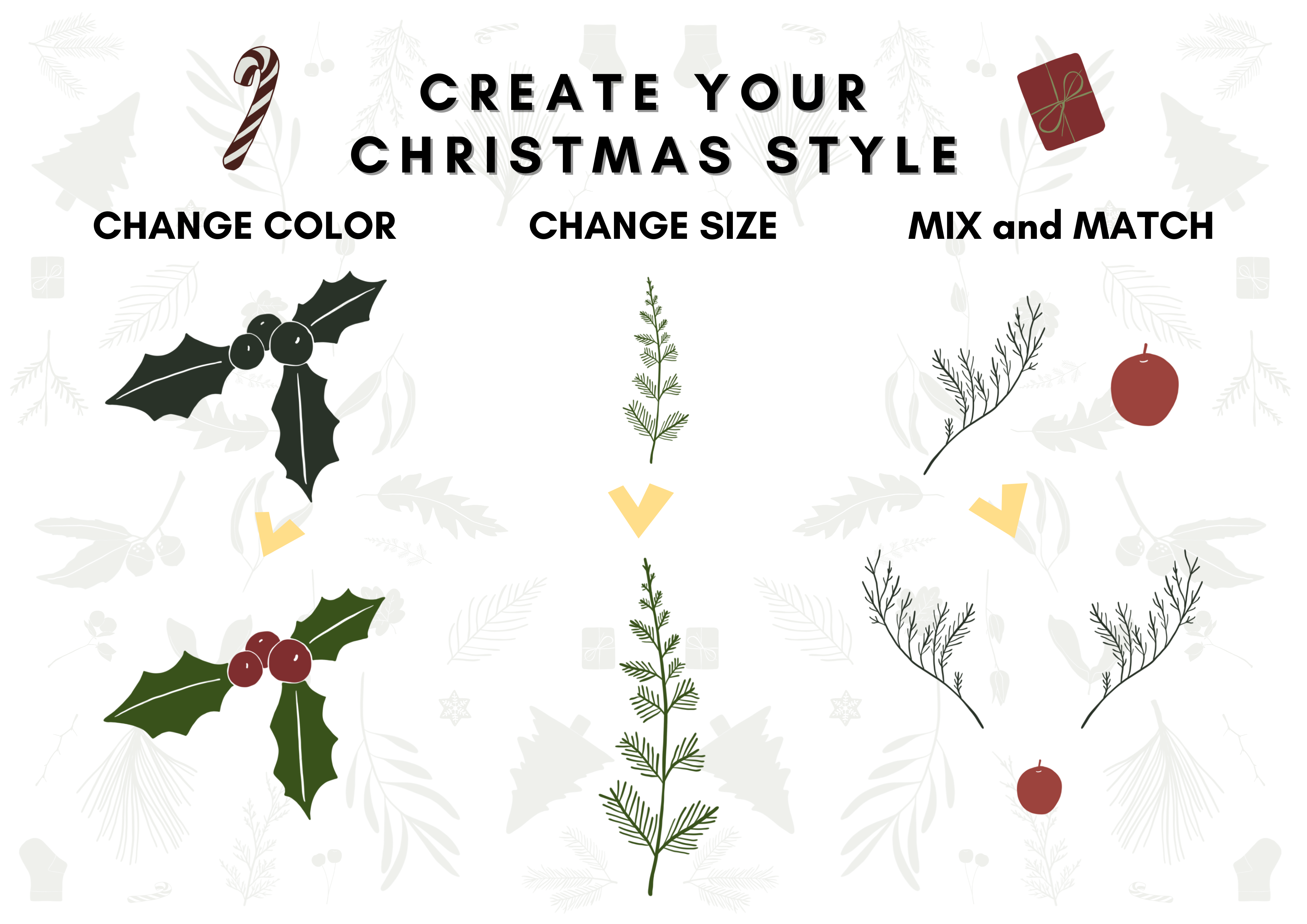 Procreate Stamps Brushes Christmas Leave - photo 2