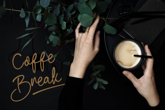 Renatta Script Font PNG with transparent background - Preview 3