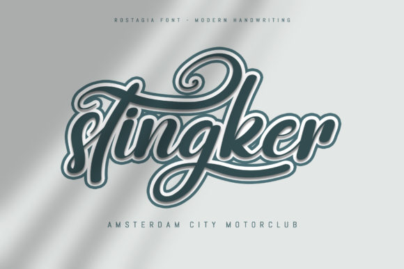 Rostagia Font font preview - 4