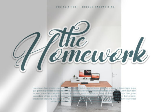 Rostagia Font font preview - 5