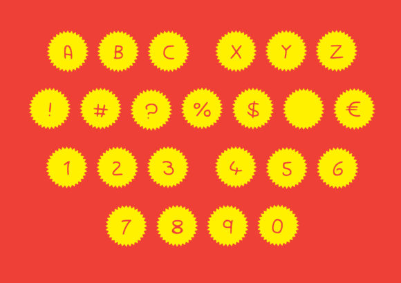 Sale Play Font PNG with transparent background - Preview 1