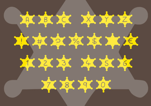 Sherrif Play Font PNG with transparent background - Preview 1
