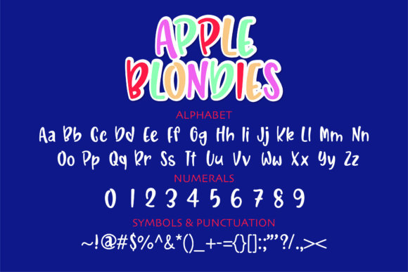 Apple Blondies Font - Preview 1