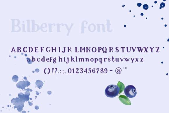 Bilberry Font - Preview 2