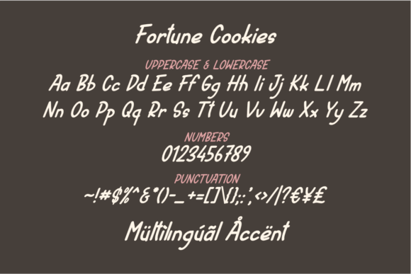 Cookies Fortune Font PNG with transparent background - Preview 5