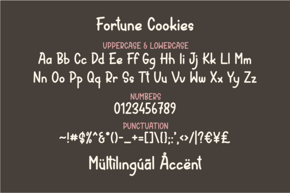 Cookies Fortune Font PNG with transparent background - Preview 6