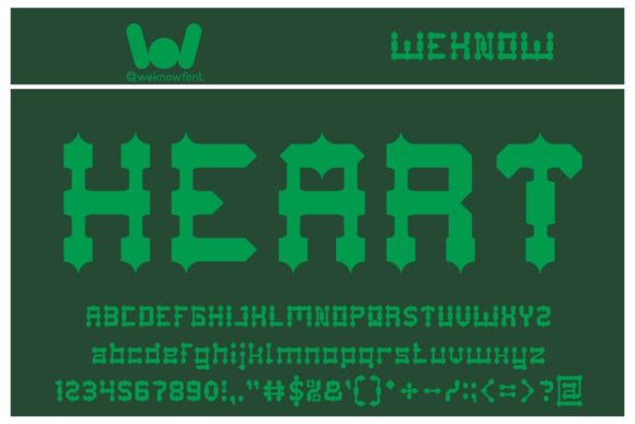 Drako Heart Font - Preview 1