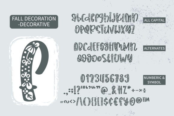 Fall Decoration Font - Preview 6